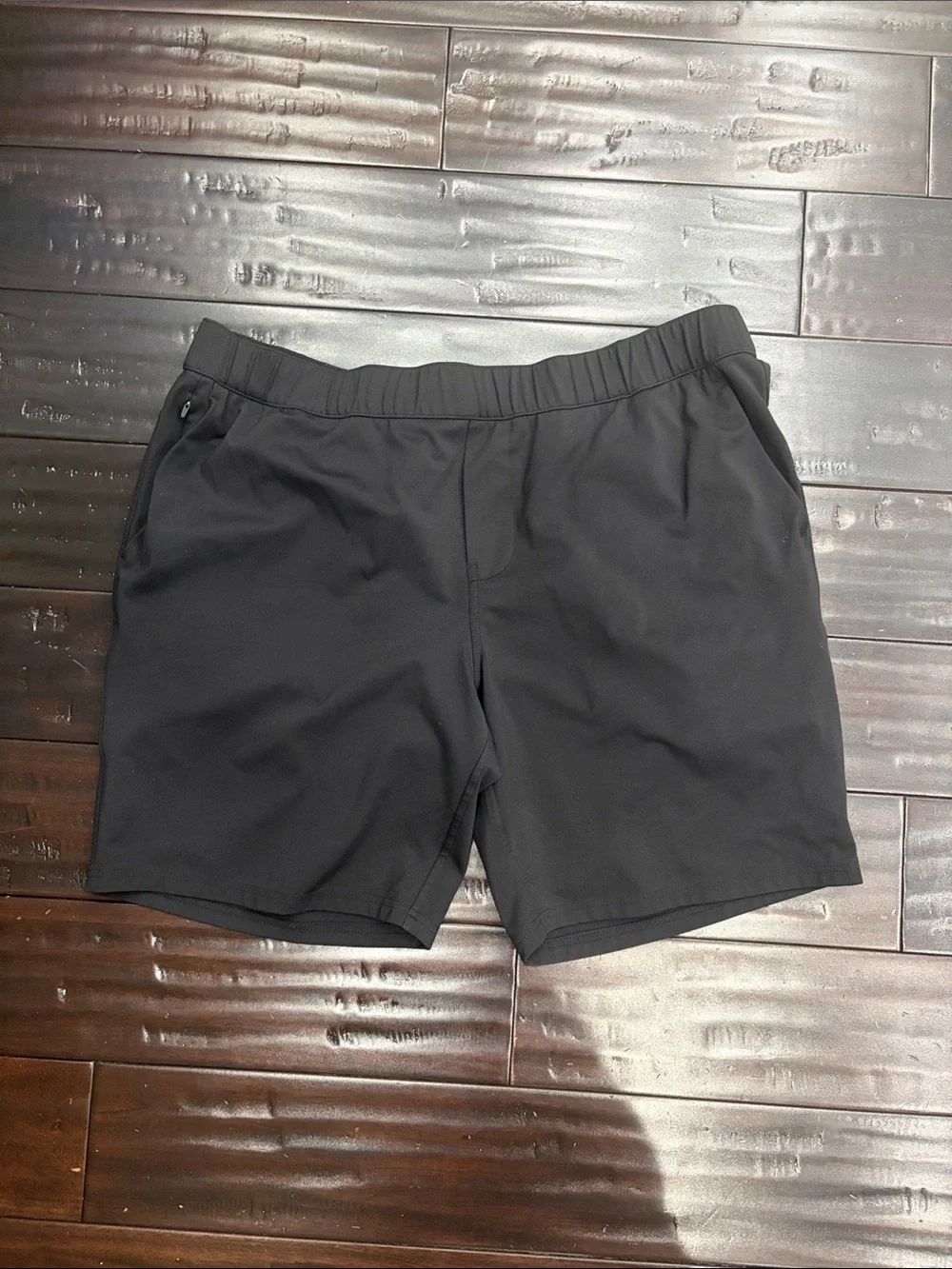 Zella Men's Black Athletic Elastic-Waist Shorts